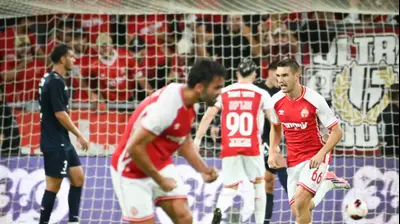 איגור זלאטנוביץ' שחקן הפועל באר שבע חוגג שער. ברני ארדוב