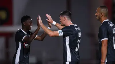 מנסור באג'י חוגג את השער לזכות עירוני טבריה. מאור אלקסלסי