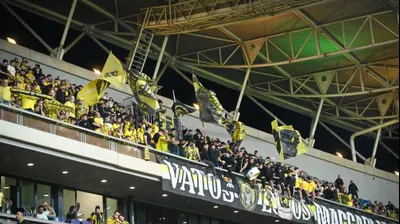 אוהדי מכבי נתניה מול הפועל ירושלים. ברני ארדוב