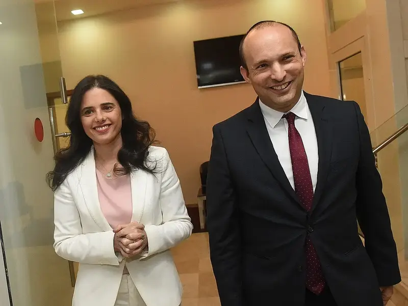 איילת שקד ונפתלי בנט בהצהרה מיוחדת, בחירות 2019, 29 דצמבר 2018
