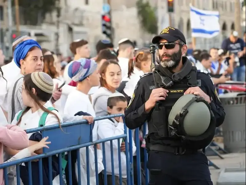 המסלול של מצעד הדגלים