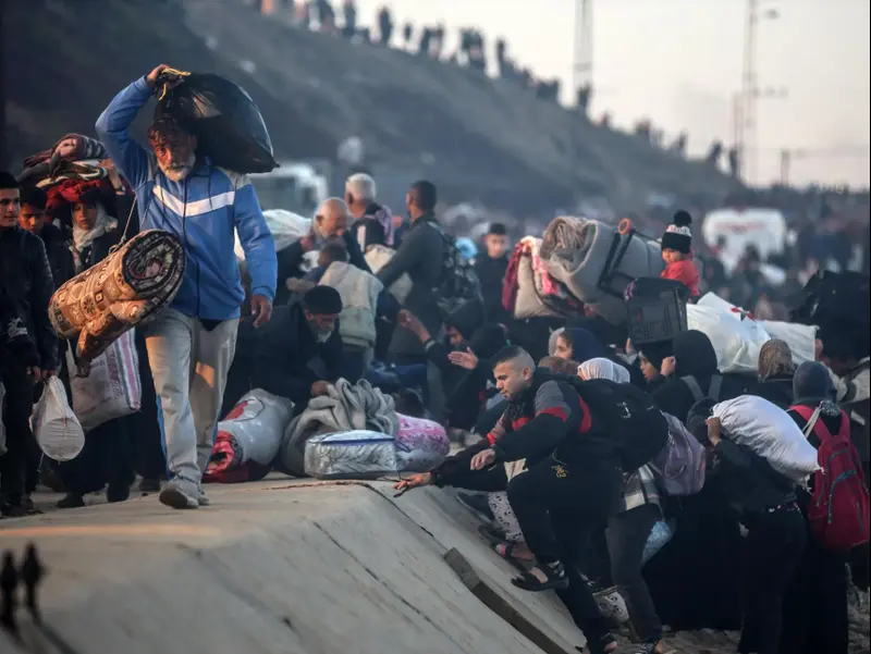 חזרת פליטים עזתיים לצפון הרצועה