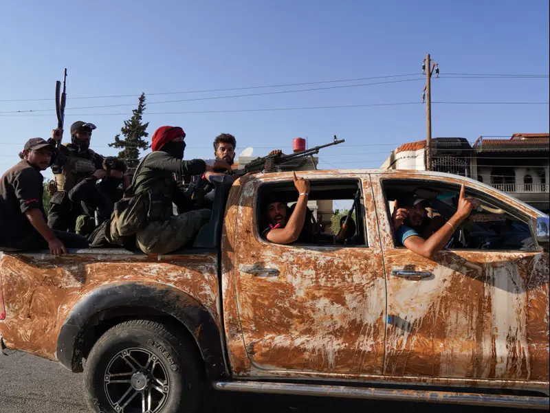 לוחמים בדואים בסוריה, אל-מזרעה, 20 ביולי 2025