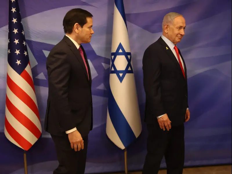 פגישת ראש הממשלה בנימין נתניהו עם מזכיר המדינה של ארה"ב מרקו רוביו. 23 באוקטובר 2025