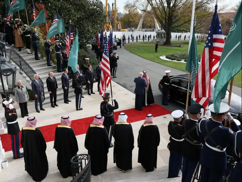 פגישת טראמפ- בן סלמאן