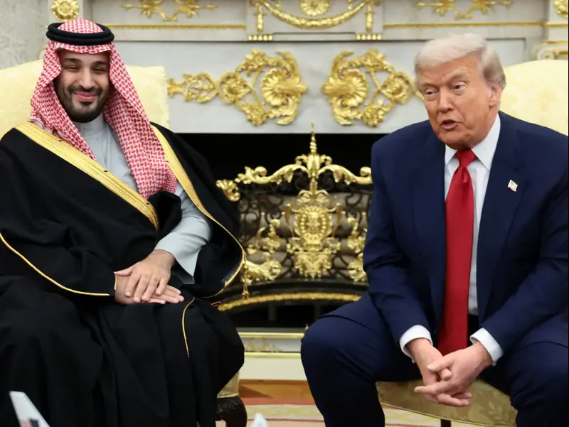 מסיבת העיתונאים של טראמפ ובן סלמאן, הבית הלבן, ארצות הברית.