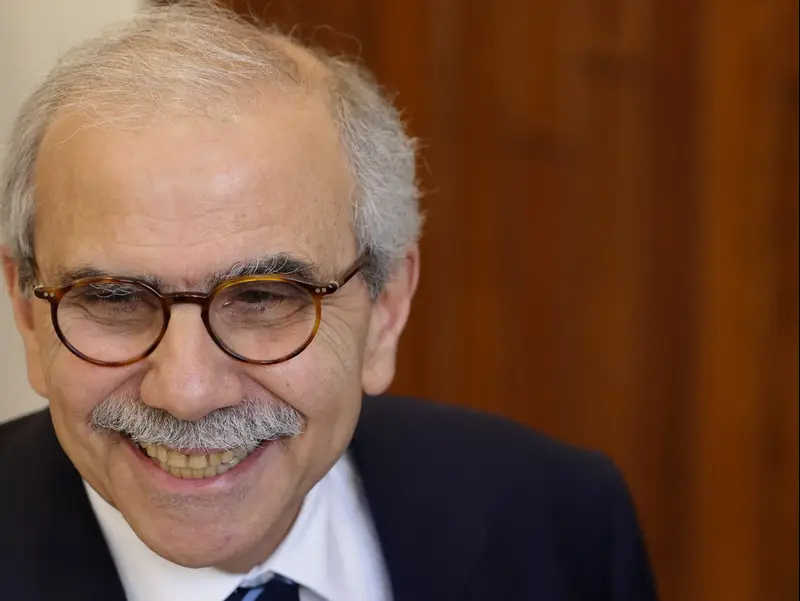 ראש ממשלת לבנון נוואף סלאם בישיבת ממשלה שדנה בפירוק חיזבאללה מנשקו, 5 באוגוסט 2025