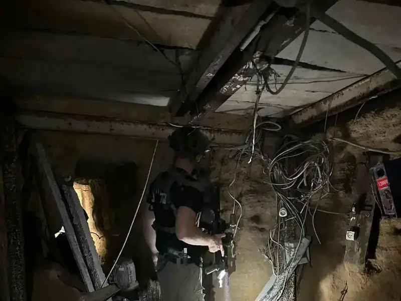 כוחות צה"ל פועלים במרחב התוואי התת-קרקעי בעזה