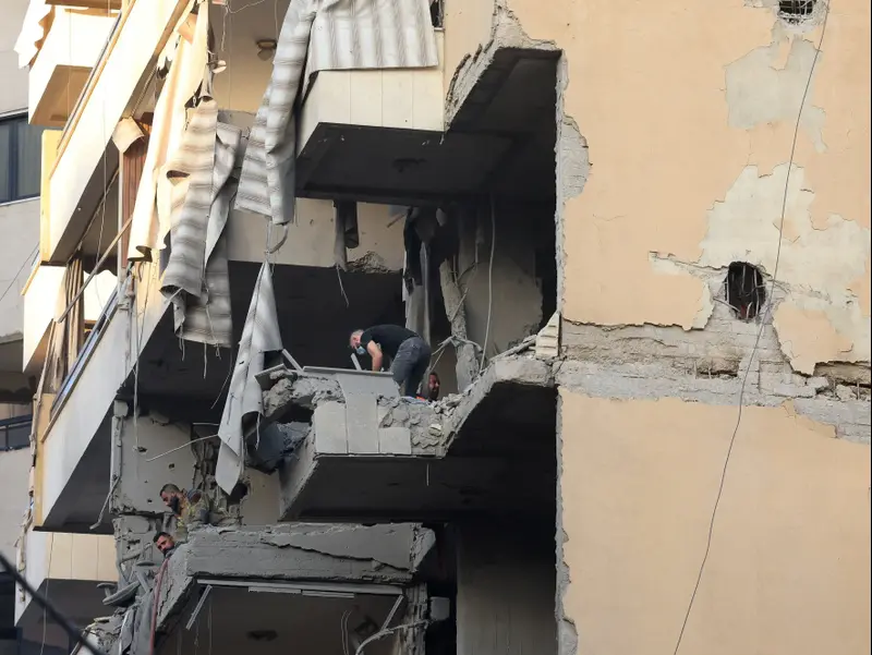 תקיפה ישראלית בלבנון, ביירות. 23 בנובמבר 2025