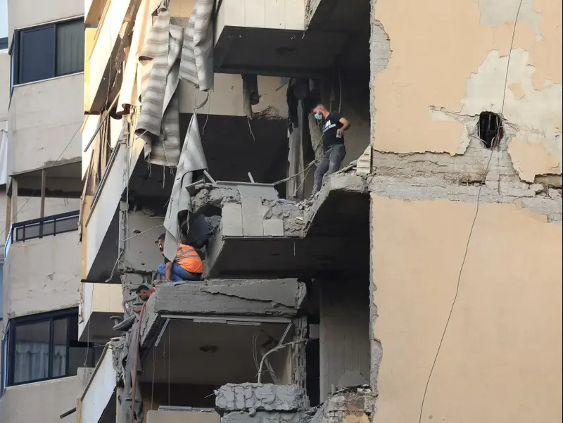 תקיפה ישראלית בלבנון, ביירות. 23 בנובמבר 2025