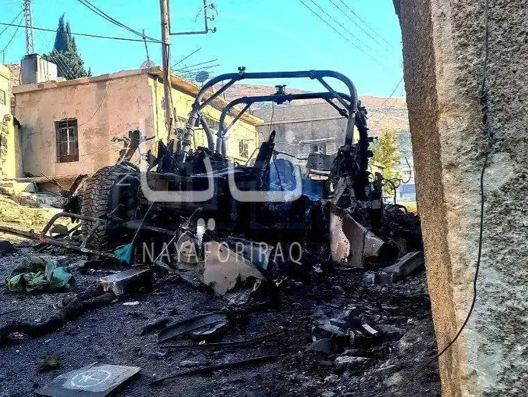 תיעוד שריפת הג'יפ הצבאי