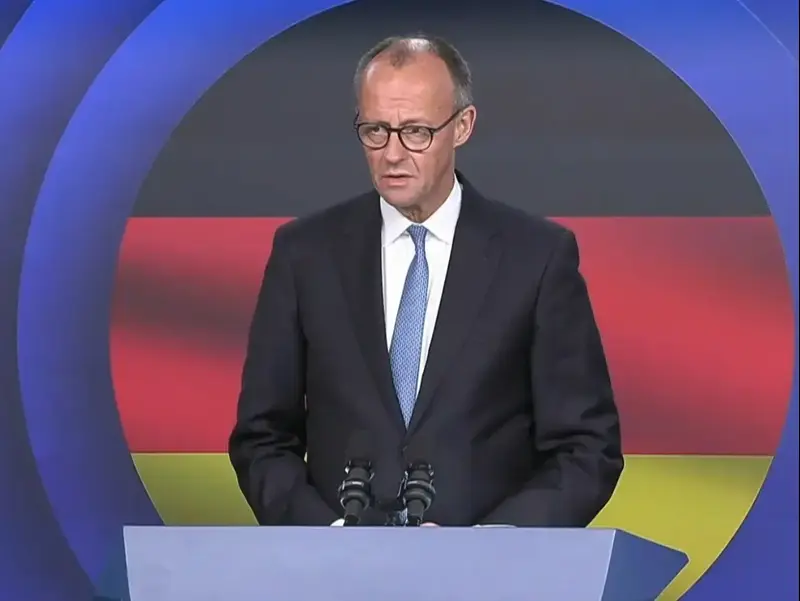 רה"מ בנימין נתניהו מקיים מסיבת עיתונאים משותפת עם קנצלר גרמניה, 7 בדצמבר 2025