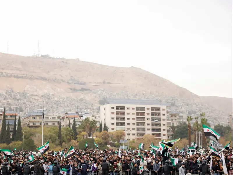 חגיגות לציון יום השנה הראשון לנפילתו של בשאר אל-אסד, דמשק, סוריה, 8 בדצמבר 2025