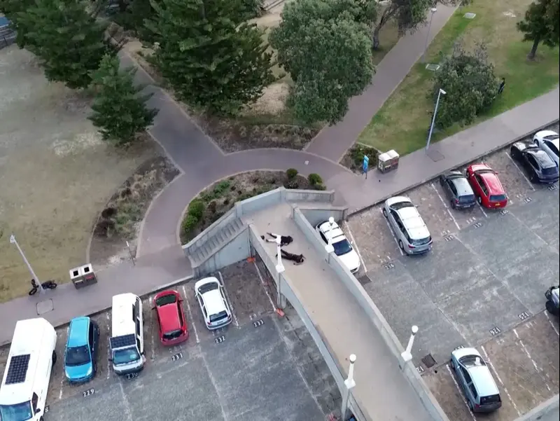 המחבלים במהלך אירוע פיגוע ירי בחוף בונדי, סידני, אוסטרליה, 14 בדצמבר 2025