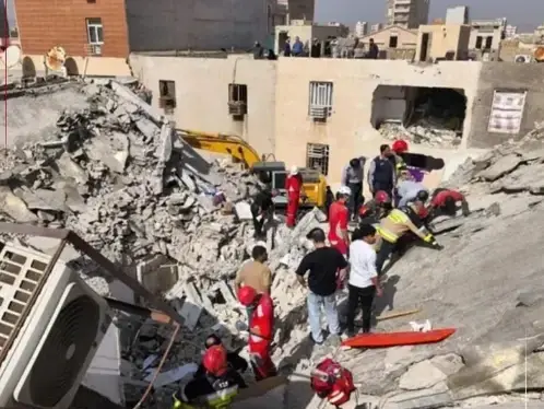 זירת הפיצוץ באהוואז