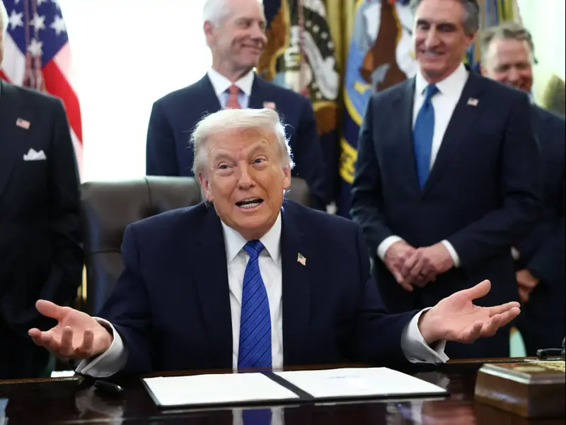 נשיא ארה"ב דונלד טראמפ בחדר הסגלגל בבית הלבן בוושינגטון 
30 בינואר 2026