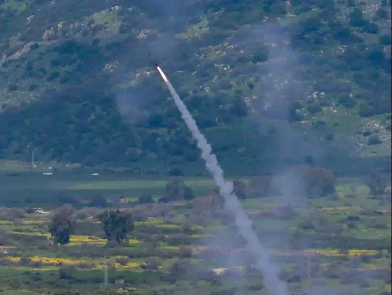 שיגור מיירט לעבר טיל שנורה מלבנון ,גבול לבנון, 22 במרץ 2026