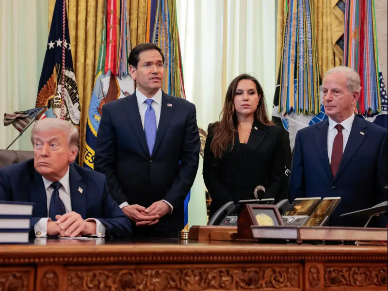 דונלד טראמפ בחדר הסגלגל. 24.4.26