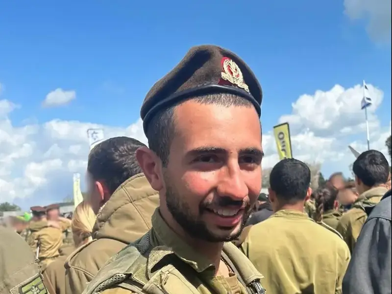 סמל ליאם בן חמו, בן 19 מהרצליה, נפל בקרב בדרום לבנון