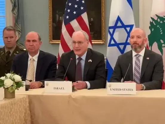 יחיאל לייטר בסבב שיחות השלום עם לבנון בוושינגטון