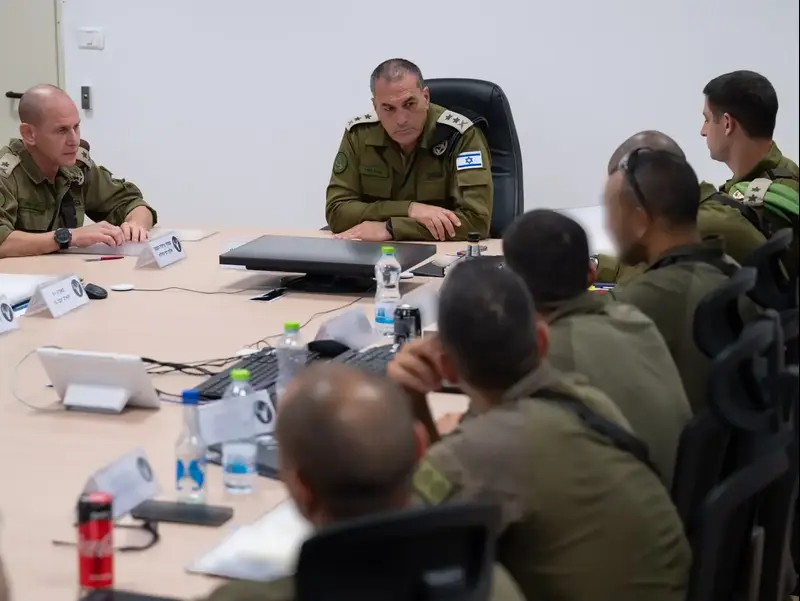 הרמטכ״ל באישורי תוכניות ובשיח מפקדים בפיקוד הצפון. 14 ביוני 2026