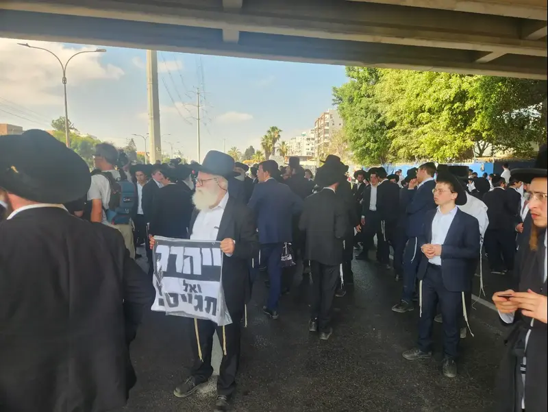 הפרות הסדר של החרדים הקיצונים על כביש 4. 17 ביוני 2026