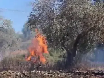 מספר בתים עולים באש בחוות גלעד, תושבים פונו מהמקום