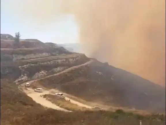 שריפה פרצה בחוות גלעד שבשומרון, מספר בתים עולים באש