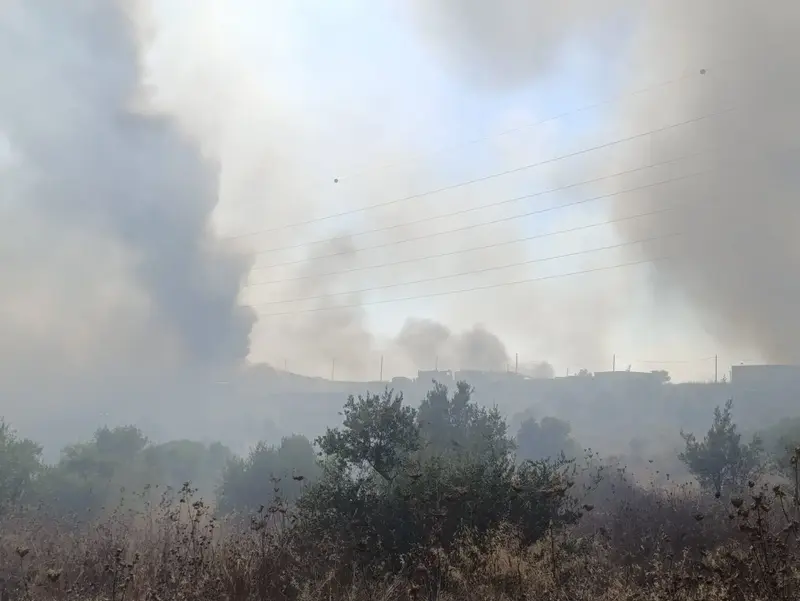 שריפת הענק סביב חוות גלעד שבשומרון
