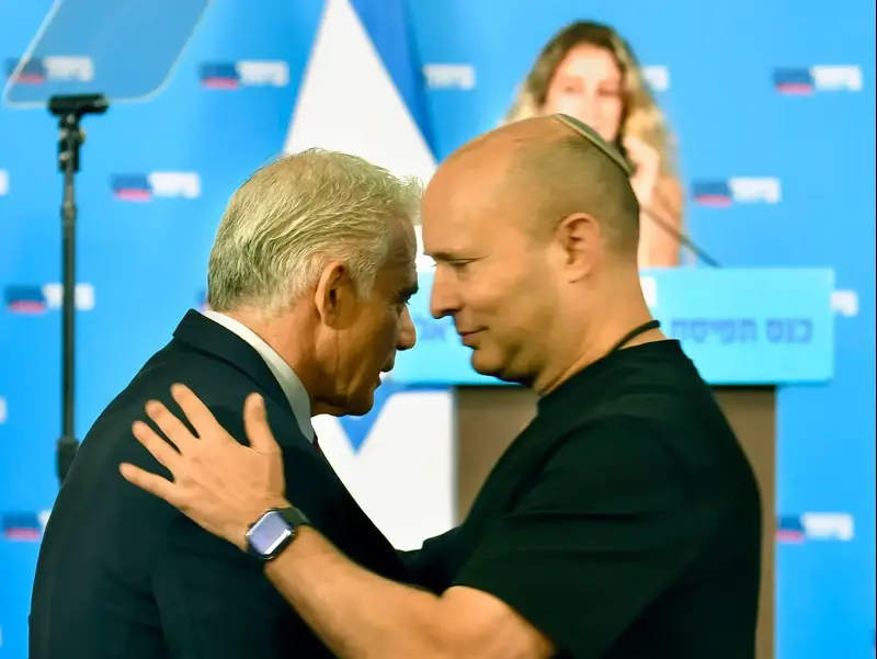 בנט ולפיד מציגים את הרשימה: "בתקופתנו היה פה טוב יותר"