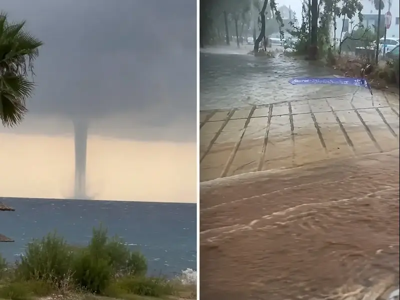 הסופה אמנם פסחה על ישראל, אך עשתה נזקים במדינות האזור