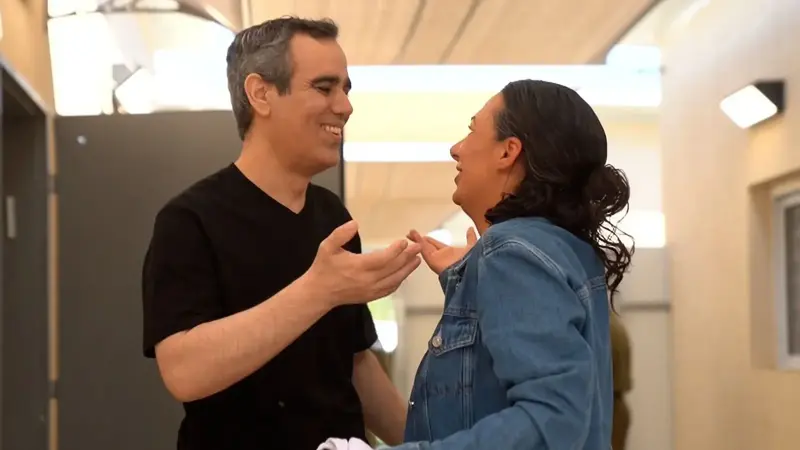 עמרי מירן עם אשתו לישי מירן לביא