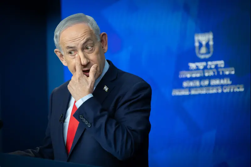 ראש הממשלה בנימין נתניהו בהצהרה לתקשורת לאחר החזרת רן גואילי , 27 בינואר 2026