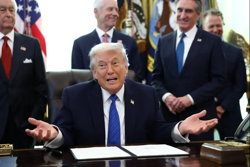 נשיא ארה"ב דונלד טראמפ בחדר הסגלגל בבית הלבן בוושינגטון
30 בינואר 2026