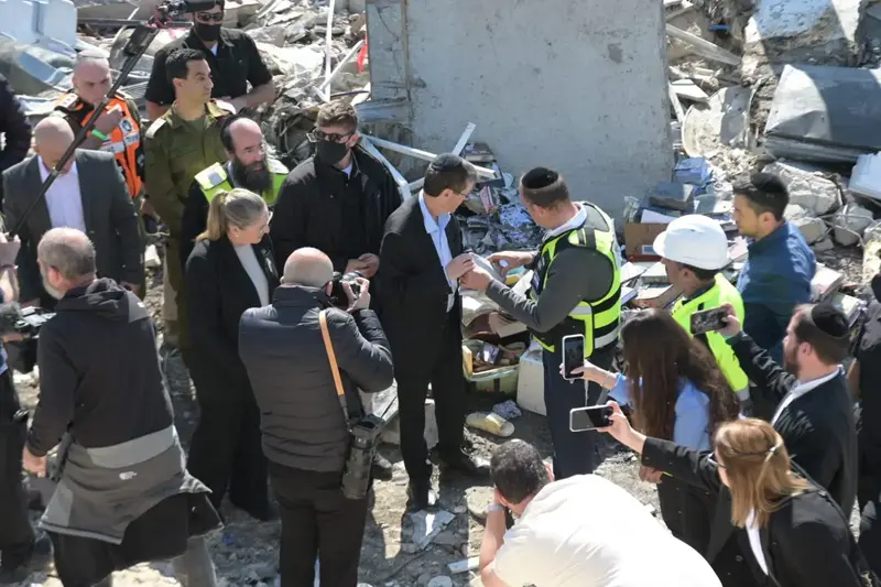 נשיא המדינה יצחק הרצוג ורעייתו מיכל,זירת נפילה ביום שאחרי, בית שמש, 2 במרץ 2026