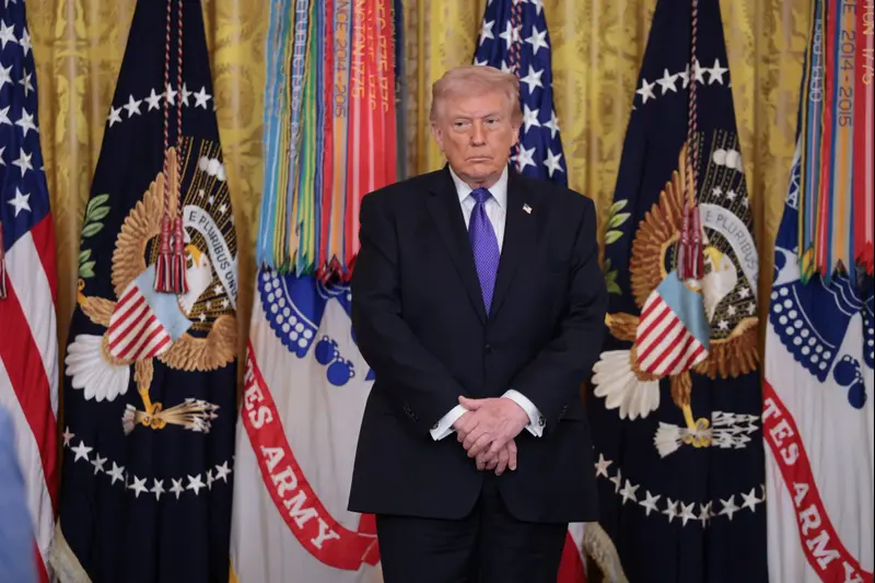 נשיא ארה"ב דולנד טראמפ, טקס הענקת מדליית כבוד, וושינגטון, ארה"ב, 2 במרץ 2026