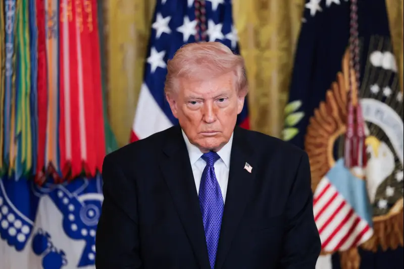 נשיא ארה"ב דולנד טראמפ, טקס הענקת מדליית כבוד, וושינגטון, ארה"ב, 2 במרץ 2026