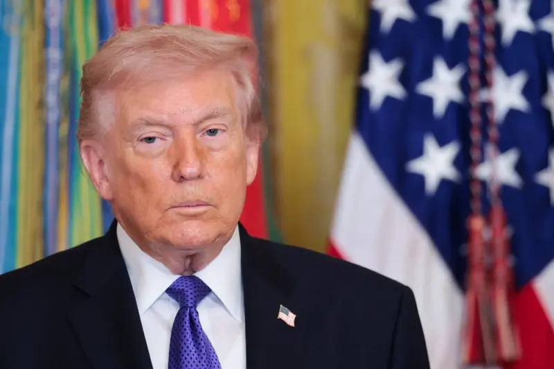 נשיא ארה"ב דולנד טראמפ, טקס הענקת מדליית כבוד, וושינגטון, ארה"ב, 2 במרץ 2026