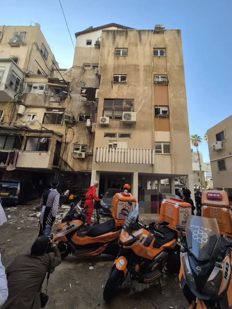 נפילת רסיסים בבני ברק. 3 במרץ 2026