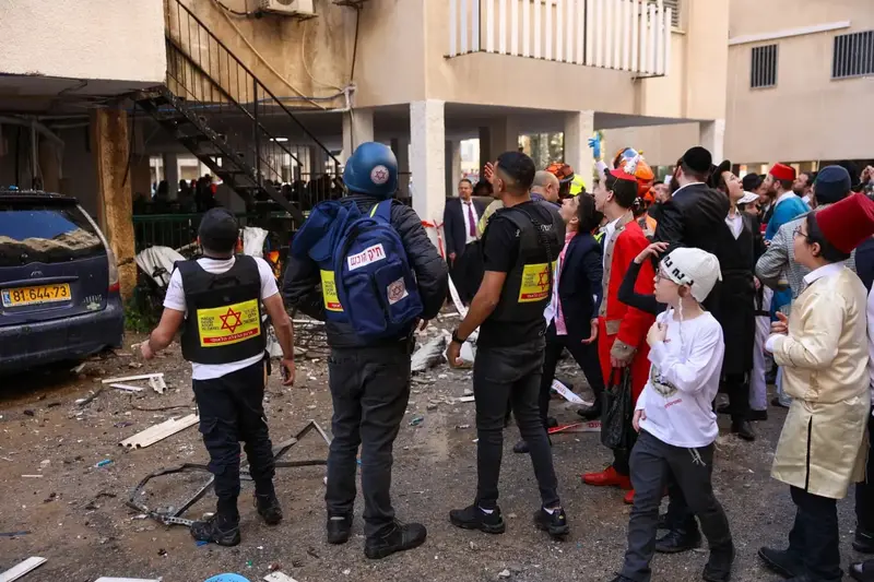 נפילת רסיסים בבני ברק. 3 במרץ 2026