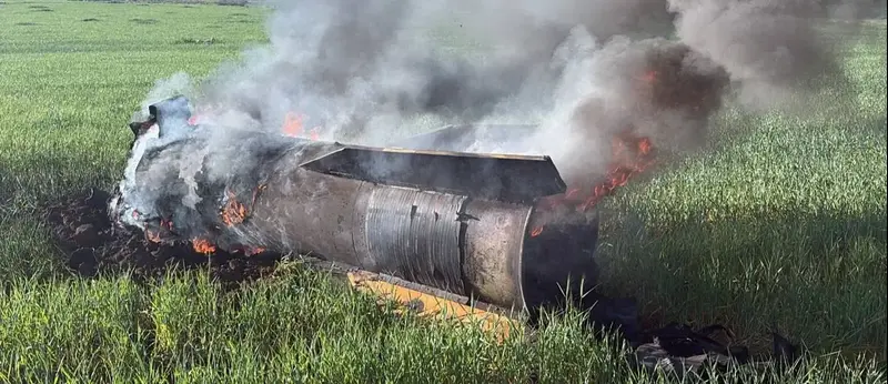 שברי יירוט במטח האחרון לעבר ישראל, 8 במרץ 2026