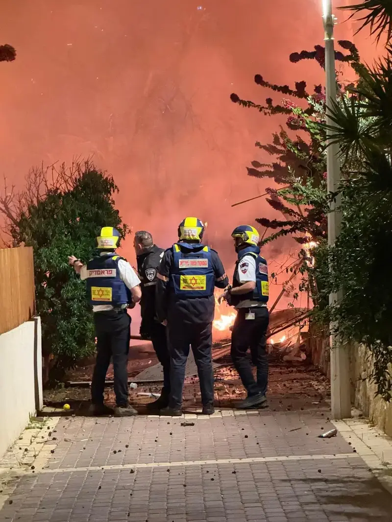 פגיעה ישירה בבית מגורים בנהריה