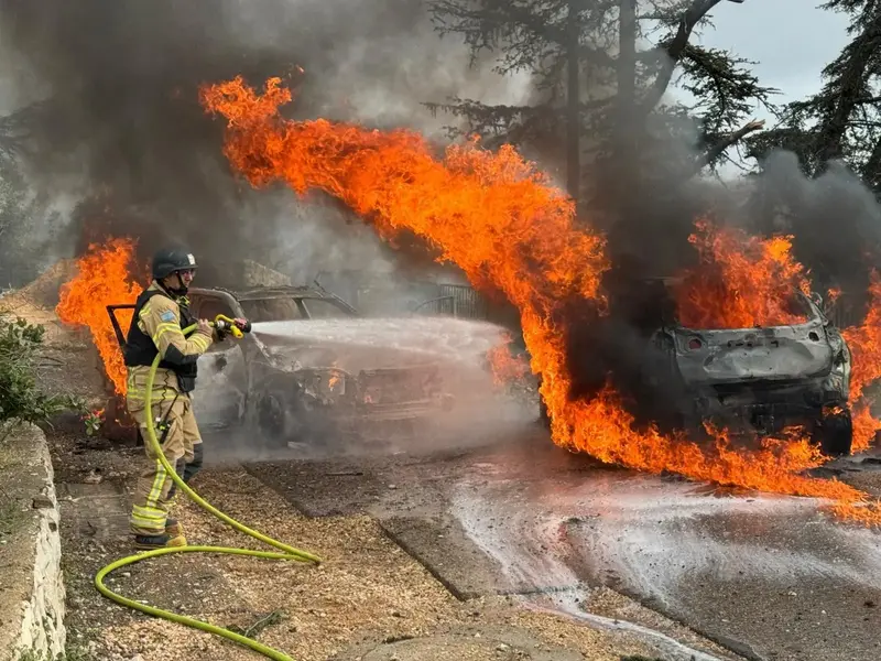 זירת פגיעה ברכב, משגב עם, 22 במרץ 2026