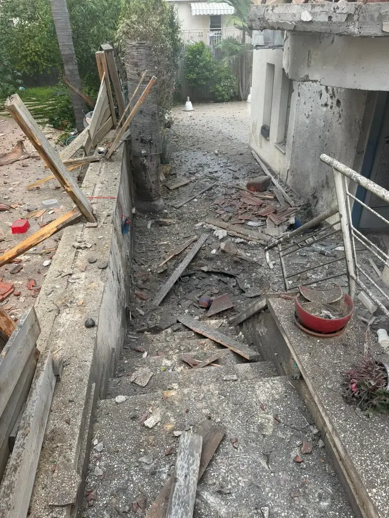 נפילות במרכז עקב ירי טילים מאיראן