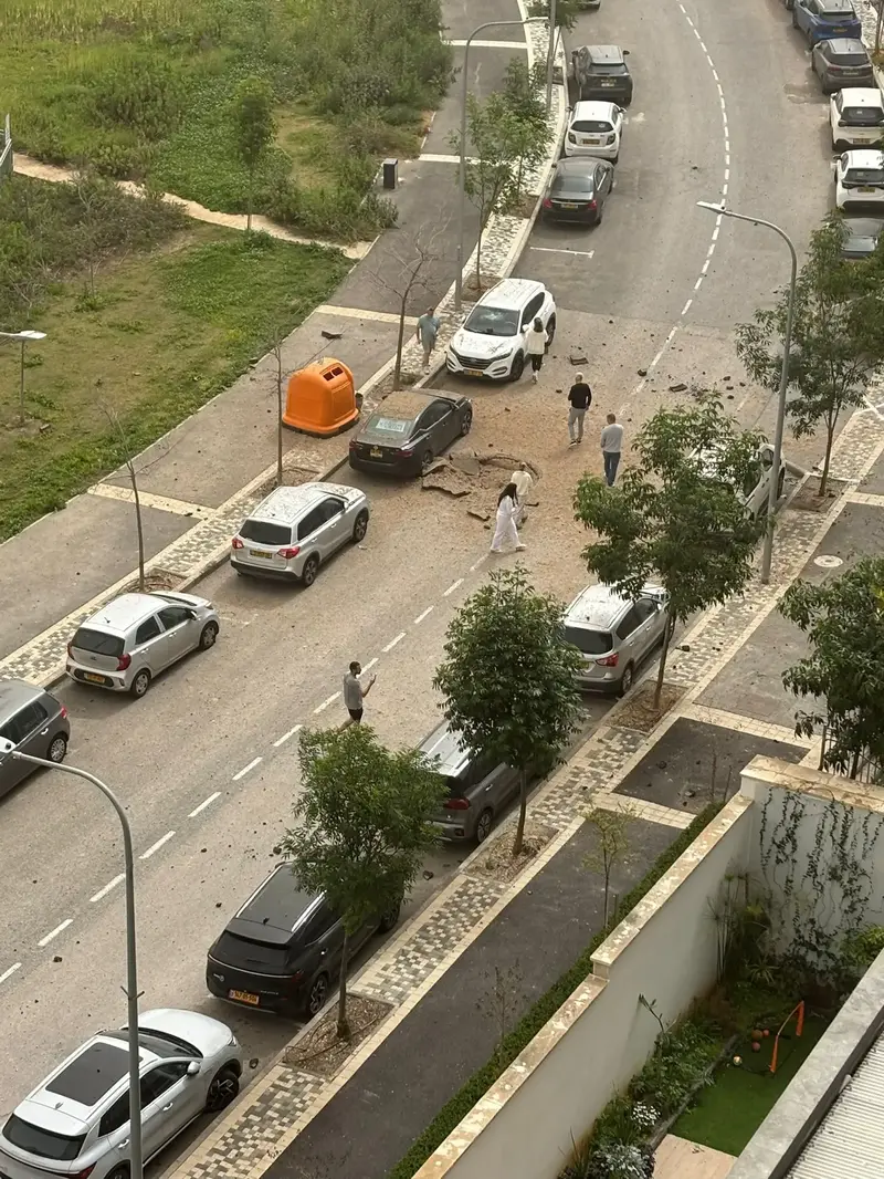 זירת נפילה בשכונת הדר עליון בחיפה, 3.4.2026