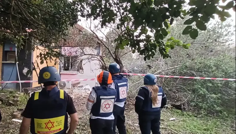 פגיעה מטיל איראני בגליל המערבי. 03/04/2026