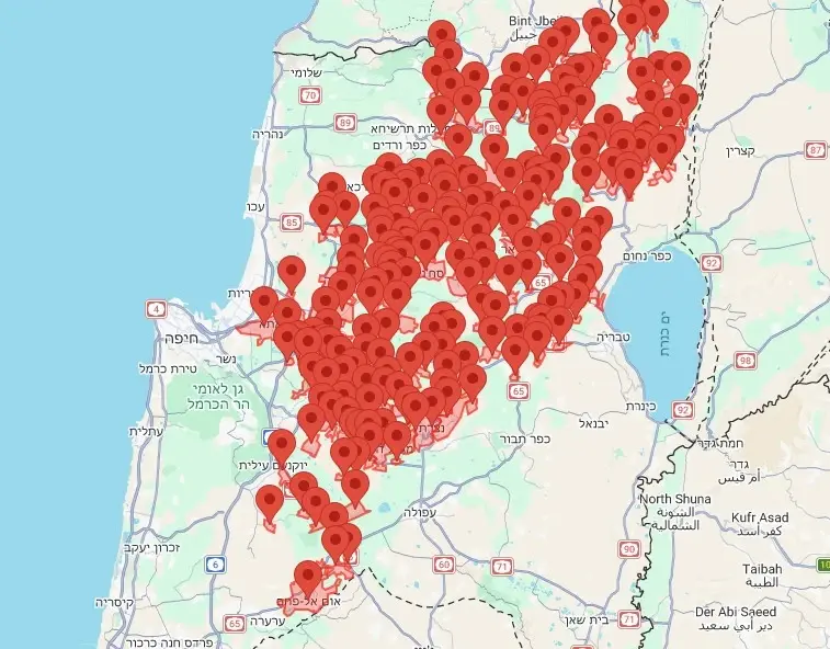 אזעקות בצפון הארץ