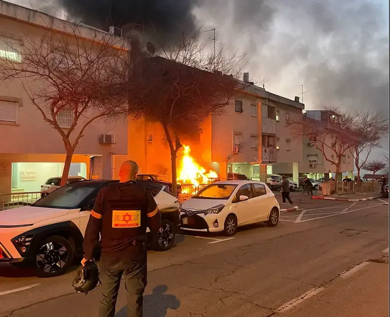 זירת נפילה בחיפה, 6 באפריל 2026